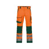 Dassy Hogezichtbaarheidsbroek Chicago PESCO74 Fluo-oranje/Flessengroen Maat 56
