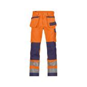 Dassy Hogezichtbaarheidsbroek Glasgow PESCO74 Fluo-oranje/Marineblauw Maat 54