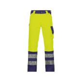 Dassy Hogezichtbaarheidsbroek Lancaster PESCO74 Fluogeel/Marineblauw Maat 46 Kort