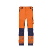 Dassy Hogezichtbaarheidsbroek Odessa PESCO70 Fluo-oranje/Marineblauw Maat 50