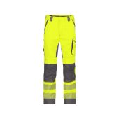 Dassy Hogezichtbaarheidsbroek Odessa PESCO70 Fluogeel/Cementgrijs Maat 53 Kort