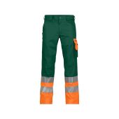 Dassy Hogezichtbaarheidsbroek Omaha PESCO61 Flessengroen/Fluo-oranje Maat 52