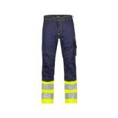 Dassy Hogezichtbaarheidsbroek Phoenix PESCO64 Marineblauw/Fluogeel Maat 52 Kort
