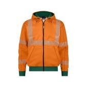Dassy Hogezichtbaarheidshoodie Evans PESCO84 Fluo-oranje/Flessengroen Maat XS