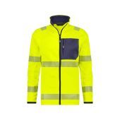 Dassy Hogezichtbaarheidsmidlayerjacket Camden PESSPA35 Fluogeel/Marineblauw Maat XS