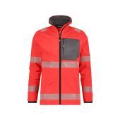 Dassy Hogezichtbaarheidsmidlayerjacket Camden PESSPA35 Fluorood/Cementgrijs Maat 4XL