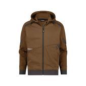 Dassy Hoodie Lunax COPES80 Leembruin/Antracietgrijs Maat 4XL