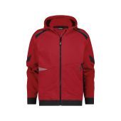 Dassy Hoodie Lunax COPES80 Rood/Zwart Maat L