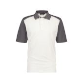 Dassy Polo Cesar COSPA46 Wit/Cementgrijs Maat L