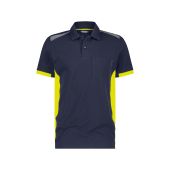 Dassy Polo Veracruz COPES83 Nachtblauw/Fluogeel Maat 4XL