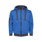 Dassy Sweatshirtjas Pulse COPES80 Azuurblauw/Antracietgrijs Maat 4XL
