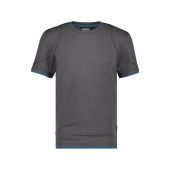 Dassy T-shirt Kinetic COSPA04 Antracietgrijs/Azuurblauw Maat M