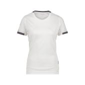 Dassy T-shirt Nexus Women PES04 Wit/Antracietgrijs Maat XS