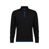 Dassy T-shirt Sonic COSPA05 Zwart/Azuurblauw Maat S