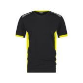 Dassy T-shirt Tampico COPES03 Zwart/Fluogeel Maat 3XL
