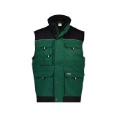 Dassy Tweekleurige bodywarmer Hulst PESCO61 Flessengroen/Zwart Maat 4XL