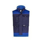 Dassy Tweekleurige bodywarmer Hulst PESCO61 Marineblauw/Korenblauw Maat XS