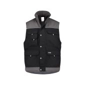 Dassy Tweekleurige bodywarmer Hulst PESCO61 Zwart/Cementgrijs Maat XL