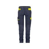 Dassy Werkbroek Hong Kong Women PESCO41 Nachtblauw/Fluogeel Maat 44