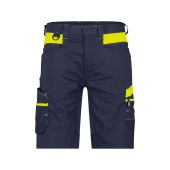 Dassy Werkshort Manilla PESCO41 Nachtblauw/Fluogeel Maat 66