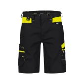 Dassy Werkshort Manilla PESCO41 Zwart/Fluogeel Maat 64