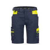 Dassy Werkshort Manilla Women PESCO41 Nachtblauw/Fluogeel Maat 40