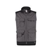 Dassy Werkvest Faro PESCO61 Cementgrijs/Zwart Maat 3XL