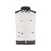 Dassy Werkvest Faro PESCO61 Wit/Cementgrijs Maat L