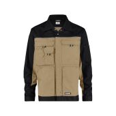 Dassy Werkvest Lugano PESCO61 Beige/Zwart Maat 4XL