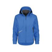 Dassy Wind- en waterdichte werkjas Hyper PES80 Azuurblauw/Antracietgrijs Maat 4XL