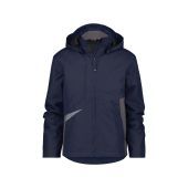 Dassy Wind- en waterdichte werkjas Hyper PES80 Nachtblauw/Antracietgrijs Maat S