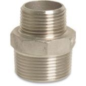 Delftechniek Verloopnippel, Rvs NR.245-1.1/2''X1/2''