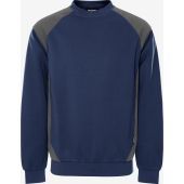 Fristads Sweater 7148 GSM Marineblauw/grijs Maat 4XL