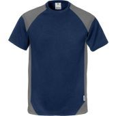 Fristads T-shirt 7046 thv Marineblauw/ Grijs mt S
