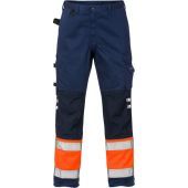 Fristads High Vis Broek Klasse 1 2032 P Lu  Hi-vis Oranje/marineblauw C52 / 100979-271-c52 Hi-Vis oranje/marineblauw C52