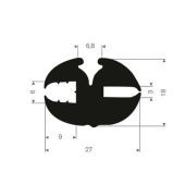H-PROFIEL 27MM 6,0/3,0MM