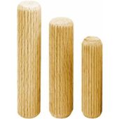 - Houten Deuvel Geribbeld Beukenhout 8 x 40 mm