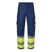 Hydrowear Broek Multistretch Marine - Fluor Geel Maat 48