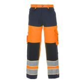 Hydrowear En20471 Broek Idstein Fluor Oranje - Marine Maat 50