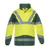 Hydrowear En20471 Parka Pluto Fluor Geel - Groen Maat XXL