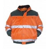 Hydrowear En20471 Pilotjack Leeds Fluor Oranje - Groen Maat 4XL