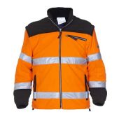 Hydrowear Fleece Freiburg Fluor Oranje - Zwart Maat XL
