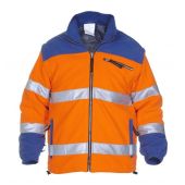 Hydrowear Fleece Fulda Fluor Oranje - Korenblauw Maat XXL