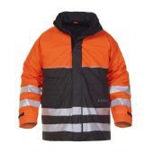 Hydrowear Fr Ast Parka Nijkerk Zwart - Fluor oranje Maat M