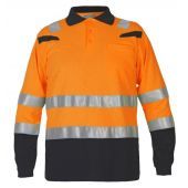 Hydrowear Fr Ast Polo Marbella Fluor Oranje - Zwart Maat XXL