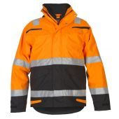 Hydrowear Multinorm Parka March Fluor Oranje - Zwart Maat XXL