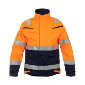 Hydrowear Multinorm Parka March Fluor Oranje - Marine Maat L