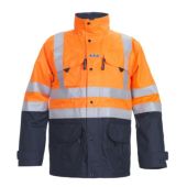 Hydrowear Parka Miramas Multi - Oranje/Blauw Maat XL