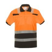 Hydrowear Poloshirt Hi-vis Thorne - Oranje/zwart maat XL