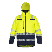 Hydrowear Regenjack Boston Fluor Geel - Marine Maat XXL